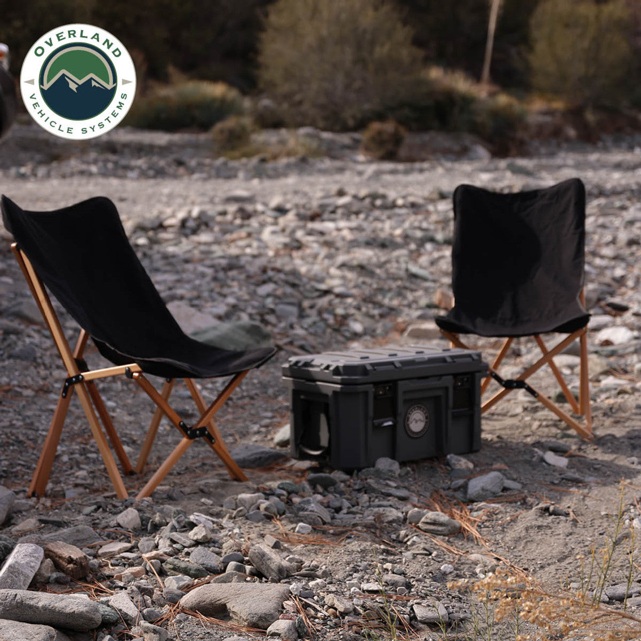 OVS Kick It Camp Chair - Wood Base & Storage Bag