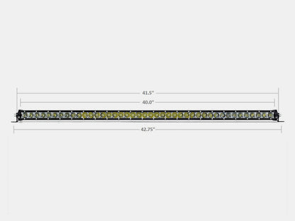 Cali Raised LED 42" Slim Single Row LED Bar (Amber)