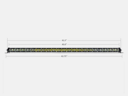 Cali Raised LED 42" Slim Single Row LED Bar (Amber)