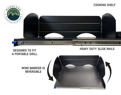 OVS Camp Cargo Box Kitchen With Slide Out Sink, Cooking Shelf And Work Station