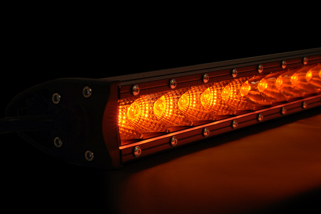  Slim Single Row LED Bar (Amber)