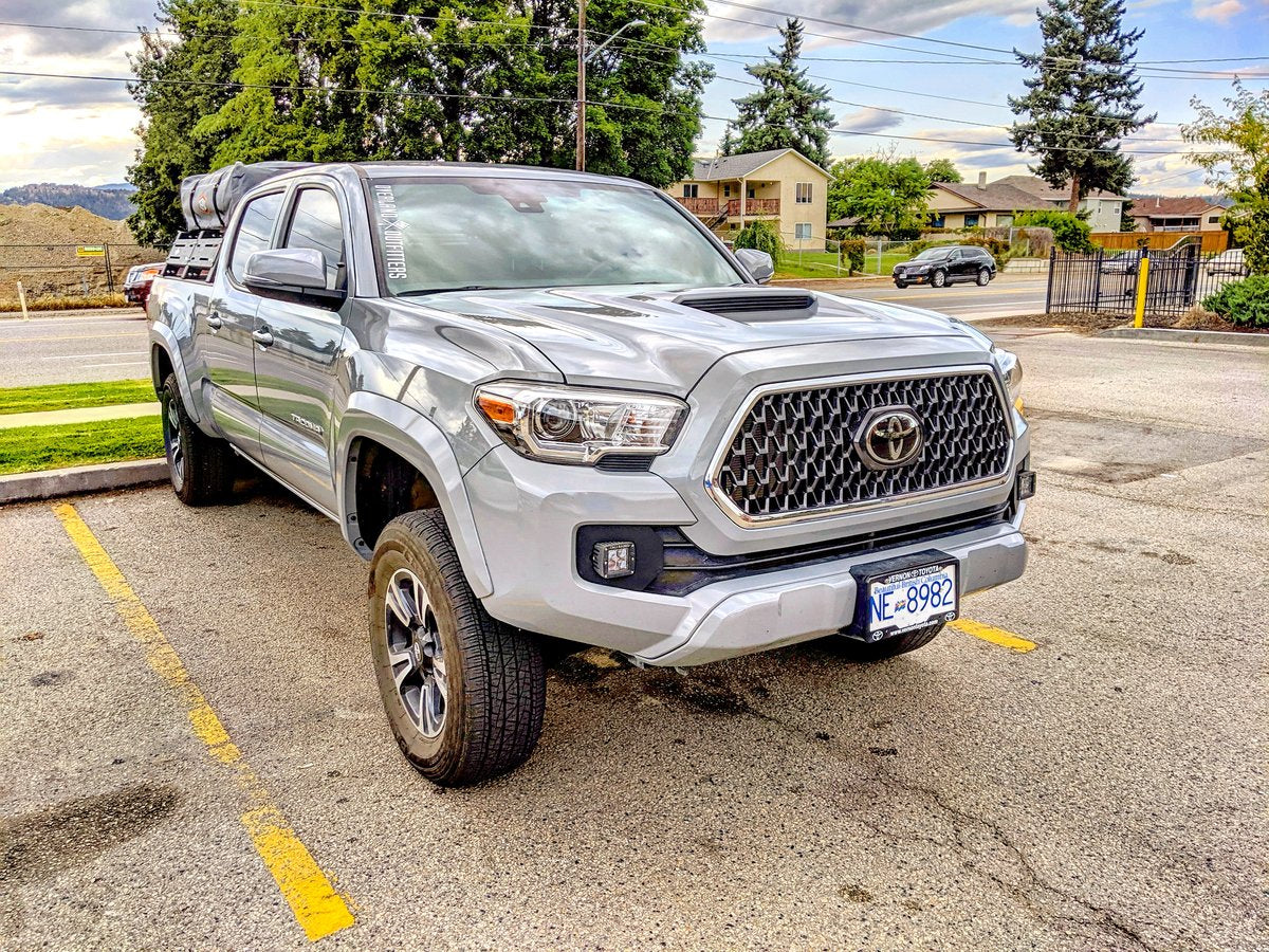 Cali Raised LED Fog Light Pod Replacements Brackets Kit 2016-2023 Toyota Tacoma