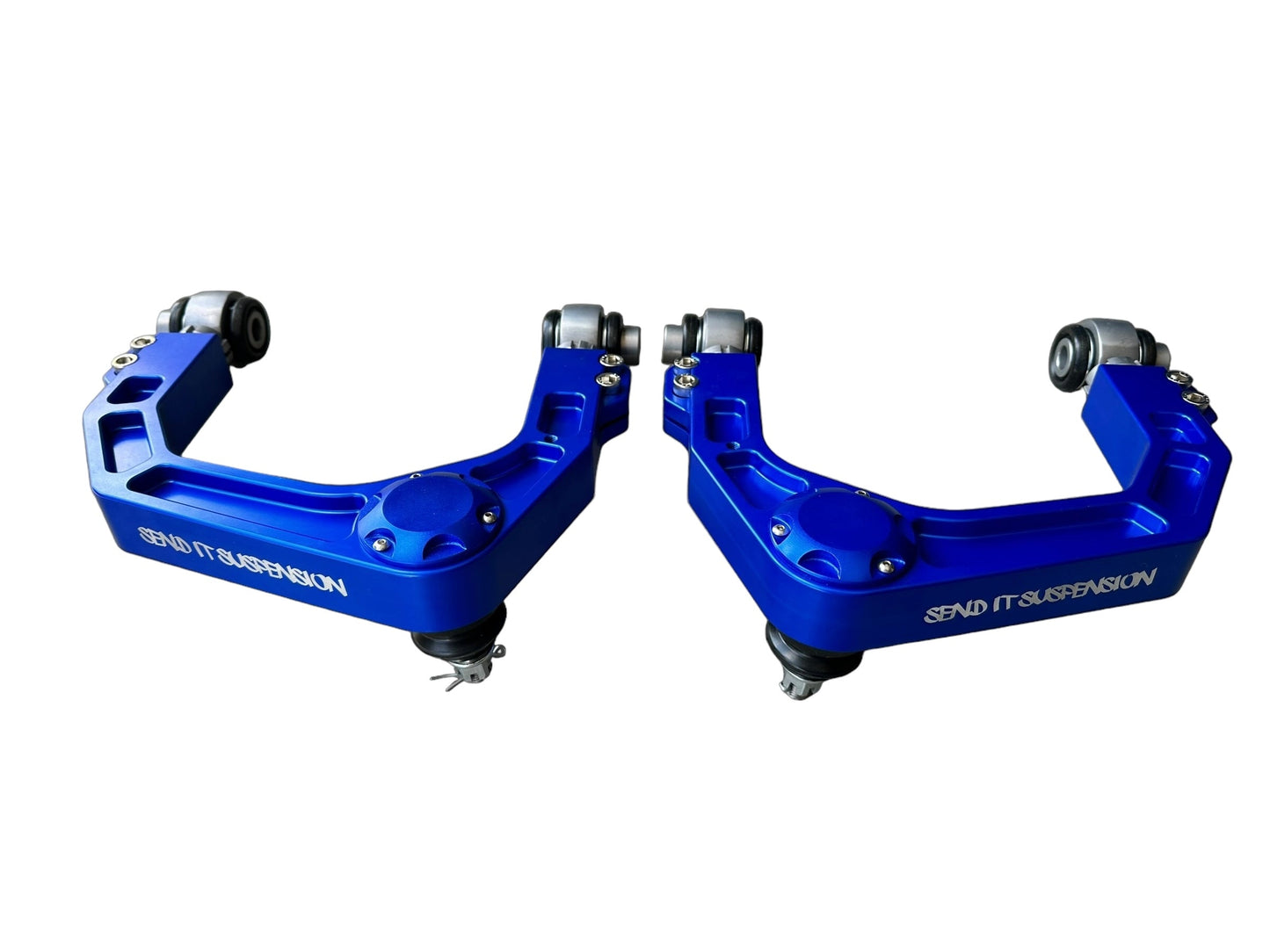 Send It Suspension Billet Upper Control Arms Blue 2005-2023 Tacoma