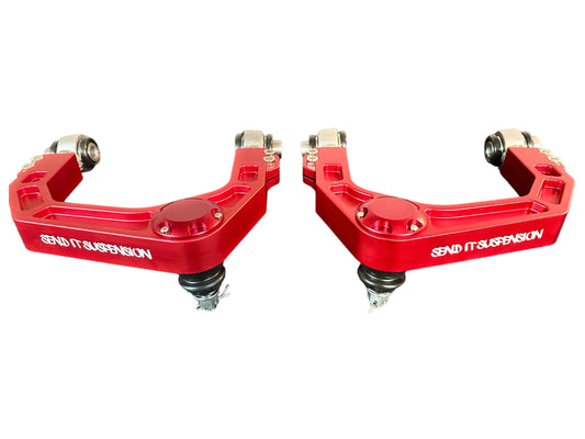 Send It Suspension Billet Upper Control Arms Red 2005-2023 Tacoma