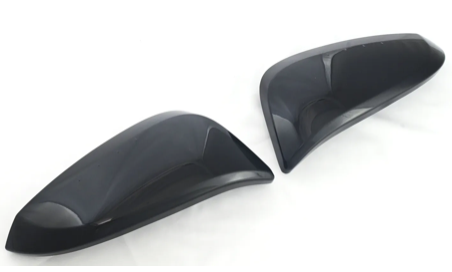 Gloss Black Mirror Covers Without Factory Turn Signals Toyota RAV4 2013-2018