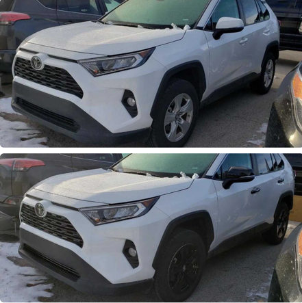 Gloss Black Grille Overlay Toyota RAV4 2019-2023