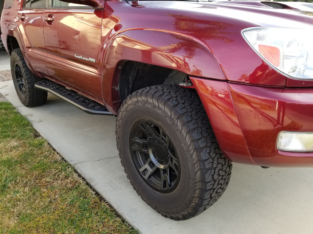 Cali Raised LED Step Edition Bolt On Rock Sliders 2003-2009 Toyota 4Runner