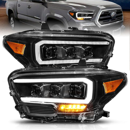 Full LED Projector Black Headlights Toyota Tacoma 2016-2022 - Mid-Atlantic Off-Roading