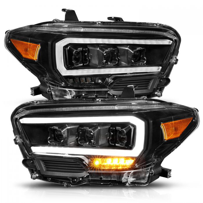 Full LED Projector Black Headlights Toyota Tacoma 2016-2022 - Mid-Atlantic Off-Roading