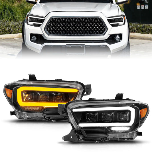 Full LED Projector Headlights With Sequential Turn Signals (LED DRL) Toyota Tacoma 2016-2022 - Mid-Atlantic Off-Roading