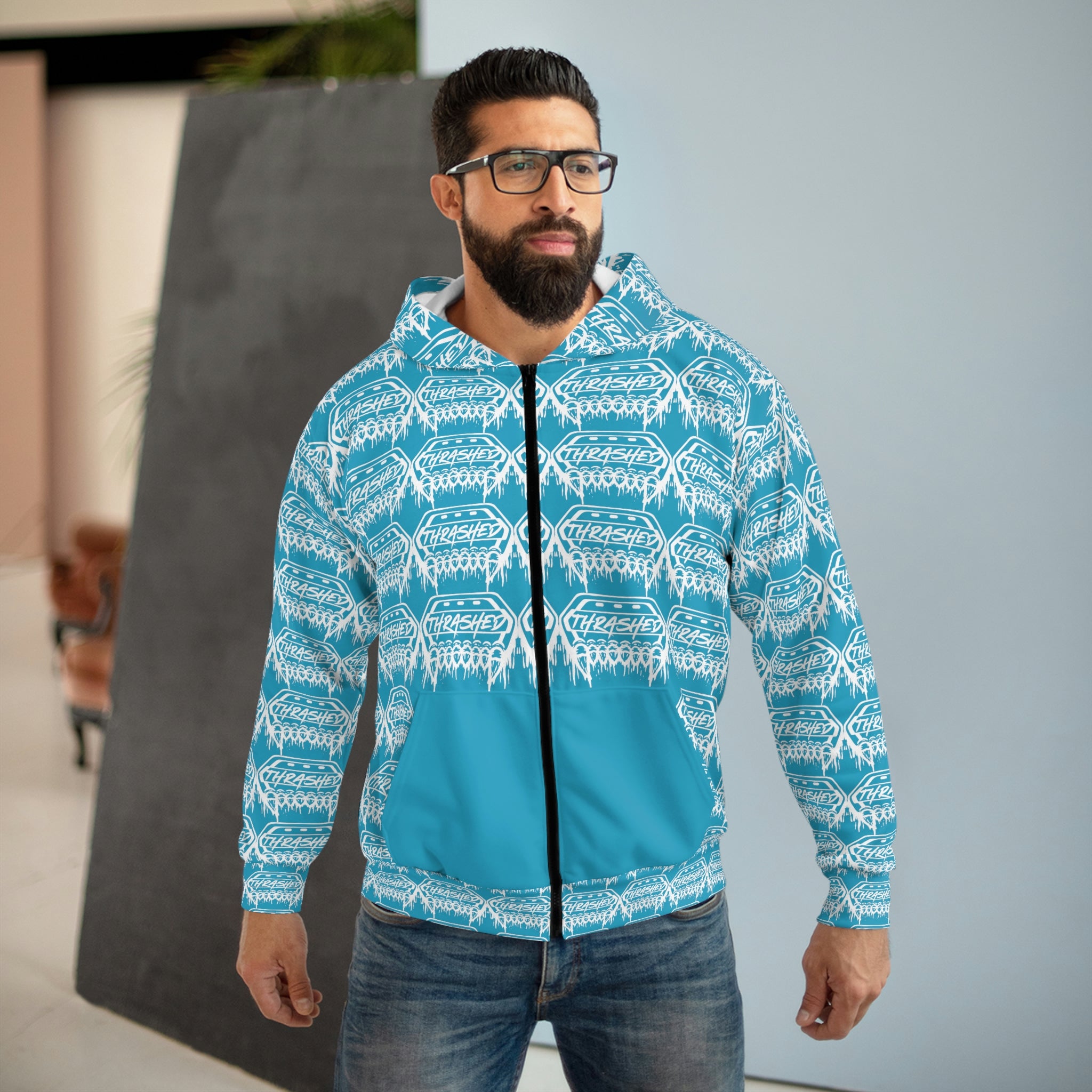 Limited Edition Thrashed Off Road Unleash The Beast Turquoise Hoodie