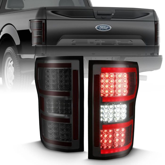 Anzo LED Taillight Smoke (Red Light Bar) (with Sequential) Ford F150 2018-2020 - Mid-Atlantic Off-Roading