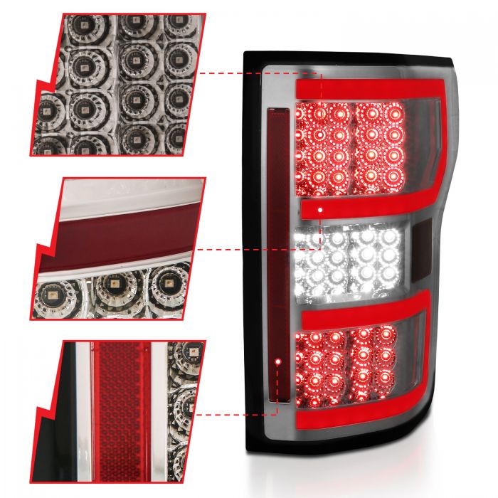 Anzo LED Taillights Smoke Ford F150 2018-2020 - Mid-Atlantic Off-Roading