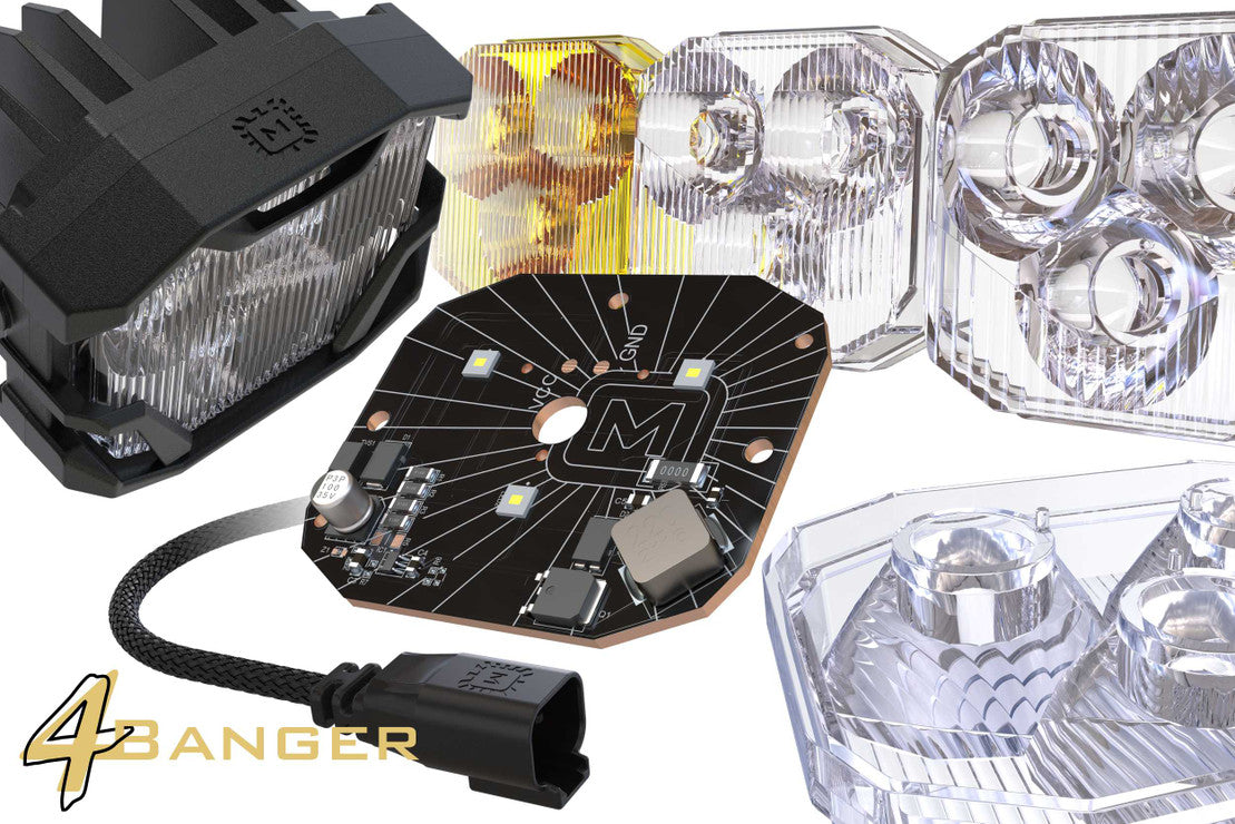 Morimoto 4Banger LED System With Hood Mounts 4Runner 10-13 - Mid-Atlantic Off-Roading