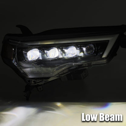 Alpharex NOVA-Series LED Projector Headlights Jet Black 2014-2022 Toyota 4Runner