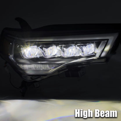 Alpharex NOVA-Series LED Projector Headlights Jet Black 2014-2022 Toyota 4Runner