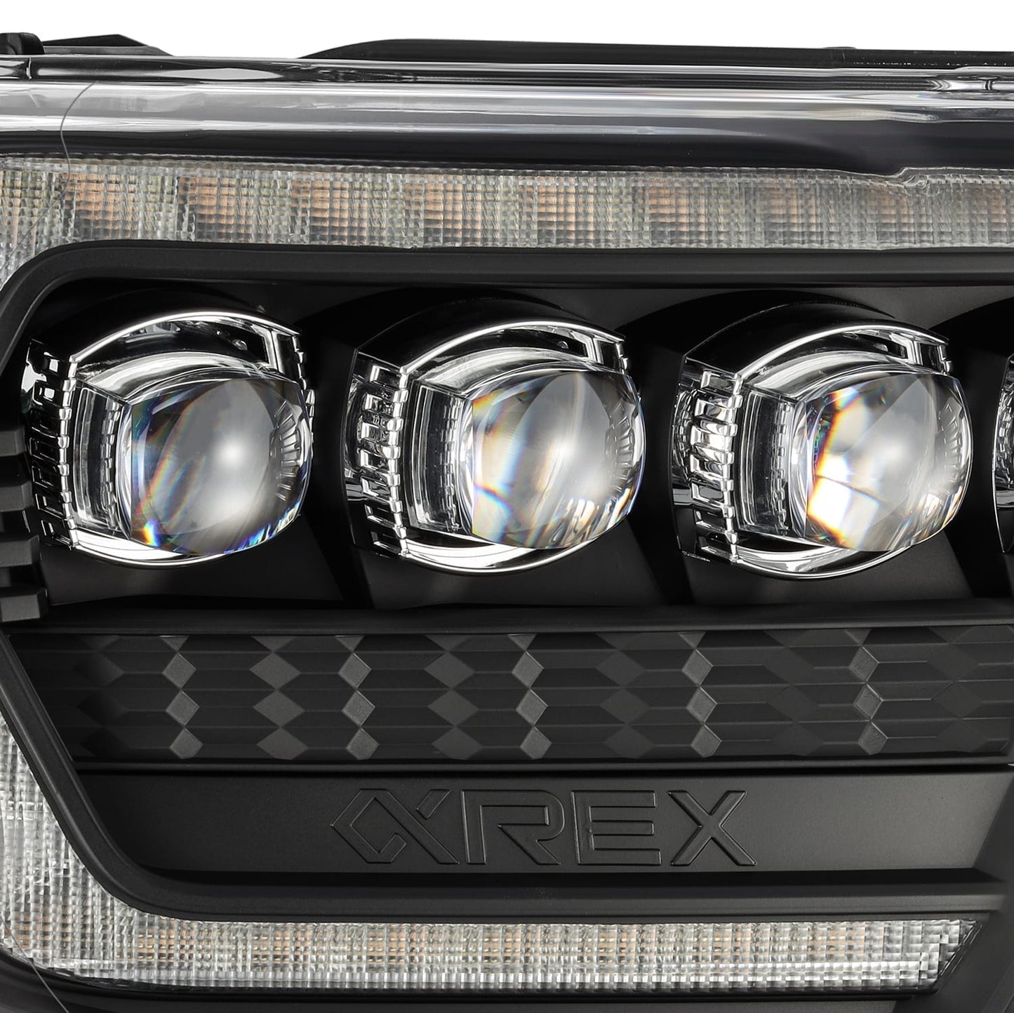 Alpharex NOVA-Series LED Projector Headlights Black 12-15 Toyota Tacoma