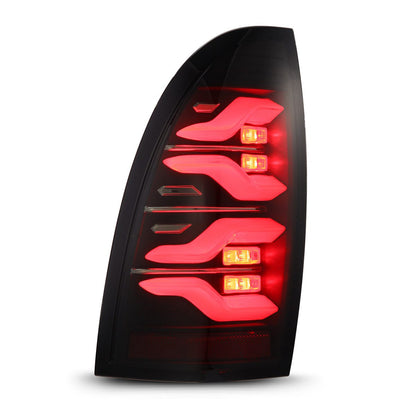 Alpharex LUXX-Series LED Tail Lights Black 05-15 Toyota Tacoma