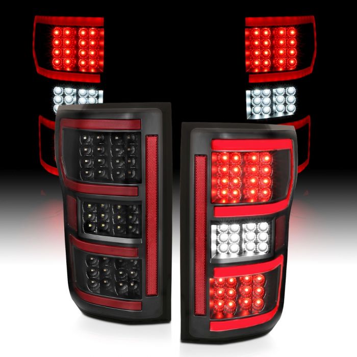 Anzo Full LED Taillights with Black Housing Ford F150 2018-2020 - Mid-Atlantic Off-Roading